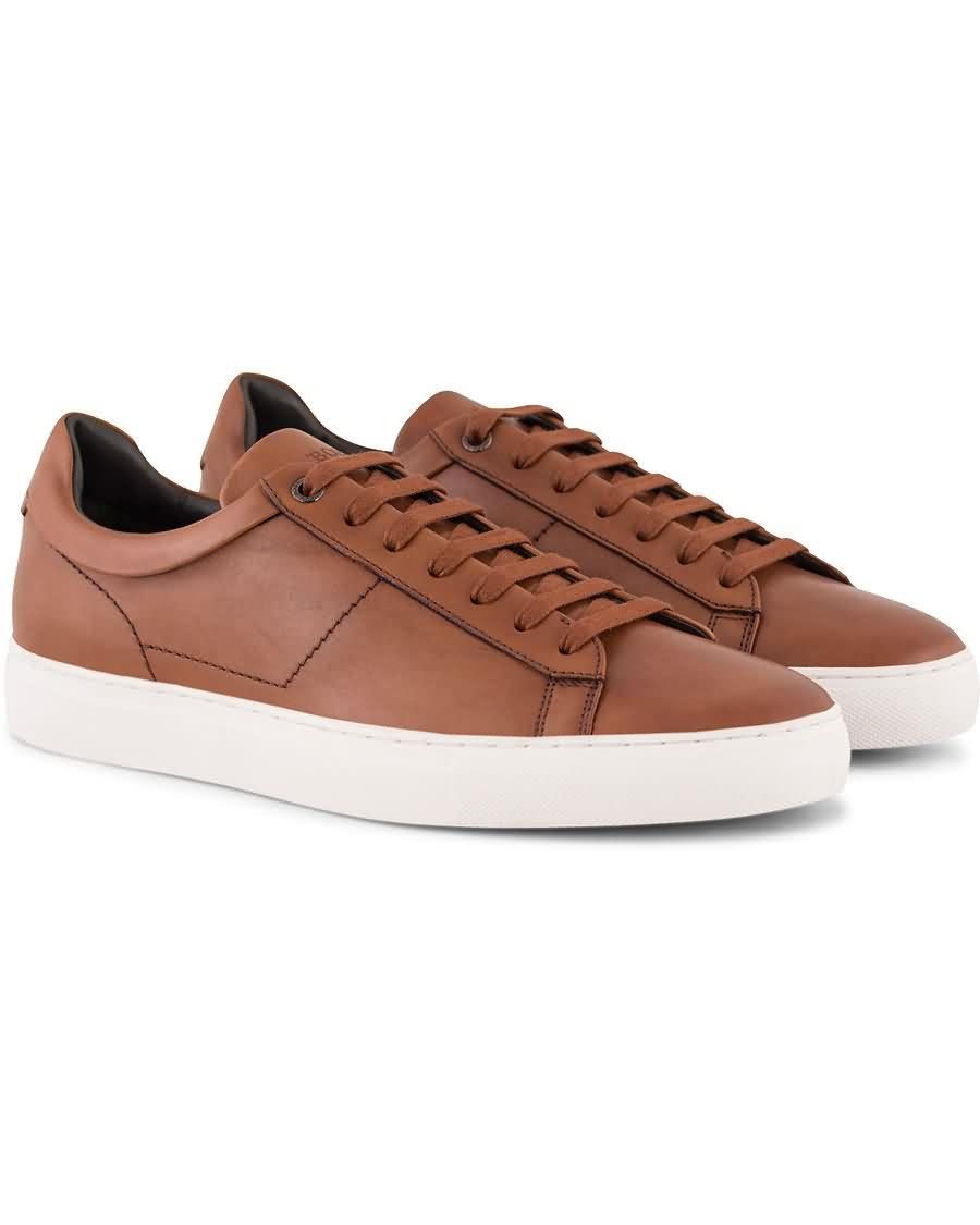 boss timaker leather sneaker cognac Lagre Online 2n4py